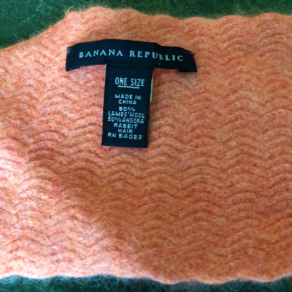 BR wool scarf orange - Picture 5 of 5
